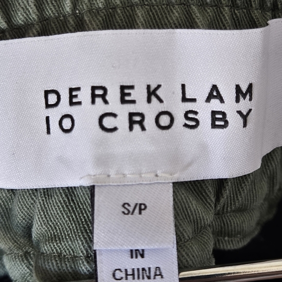 Derek Lam 10 Crosby Resortwear Two-Tone Modest Cotton Terry Pull-On Shorts S - Picture 5 of 8